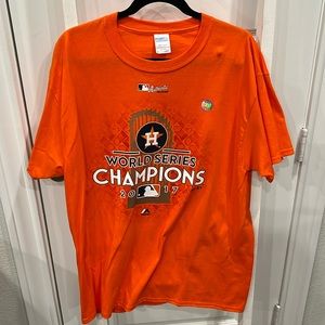 Houston Astros 2017 World Series Champions Short Sleeve T-Shirt - Men’s Large